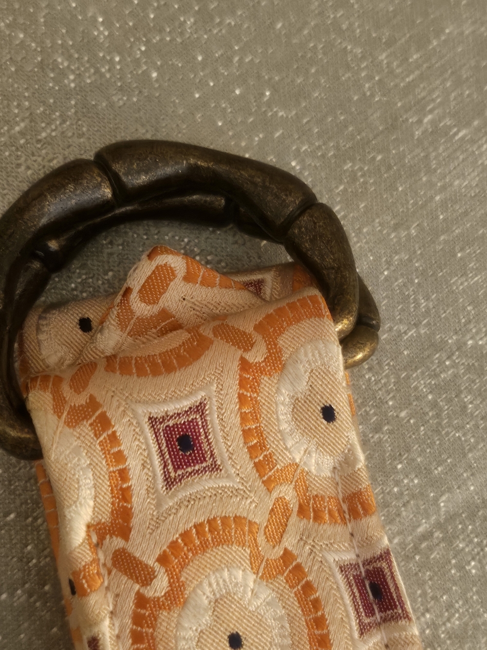 J. Crew Orange and Purple Geometric Fabric Belt - Picture 10 of 15